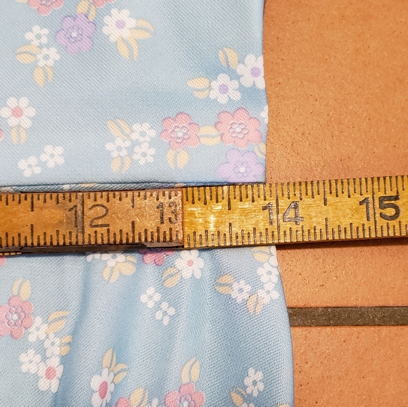 VTG Handmade Ditsy Floral Halter Maxi Pin up Dress - Picture 7 of 10